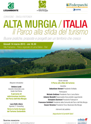 programma il parco e il turismo in ALTA MURGIA 